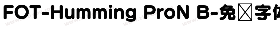 FOT-Humming ProN B字体转换
